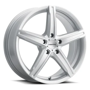 Vision Wheel Street Designs – 469 BOOST – Silver – 15″x6.5″ 38mm – All weather Wheels – 469-5644S38